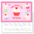 Valentine's Day Cupcakes Personalized Kids Placemat