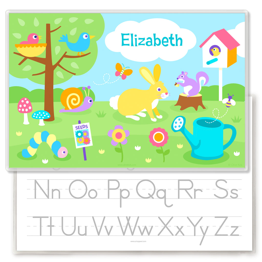 Spring Personalized Kids Placemat