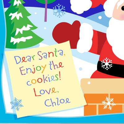 Cookies for Santa Personalized Kids Placemat