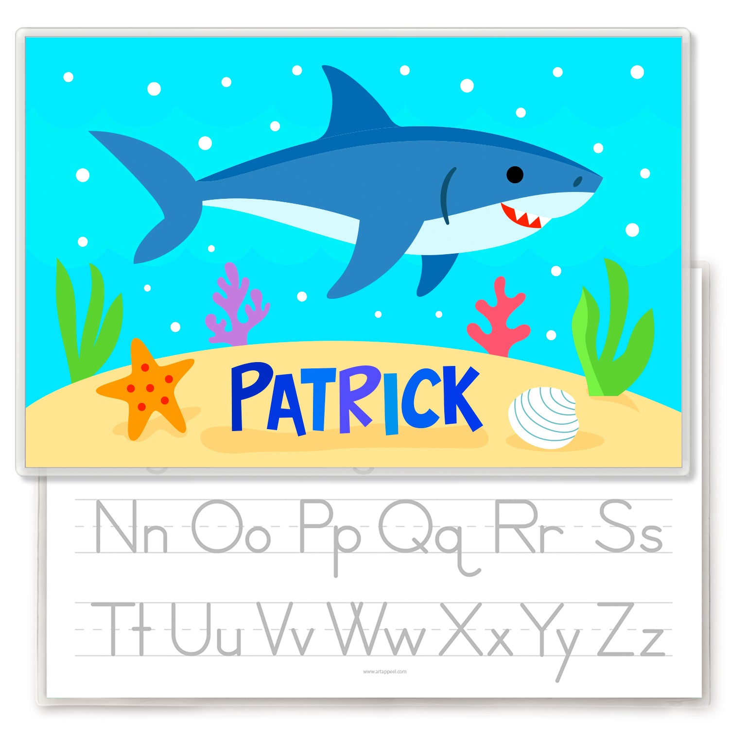 Big Shark Personalized Kids Placemat