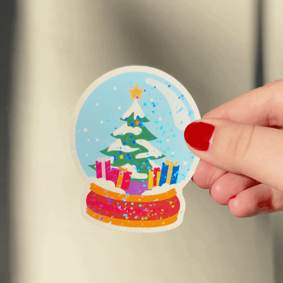 Snow Globe Sticker