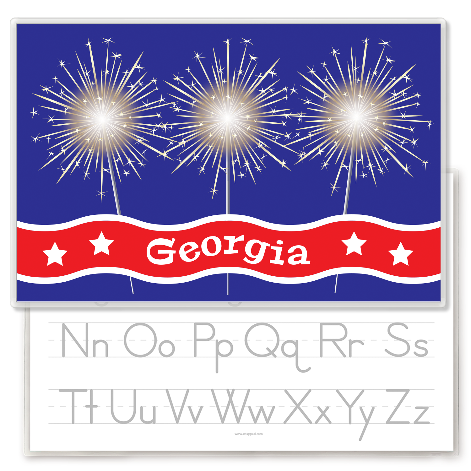 Sparklers July Fourth Personalized Placemat