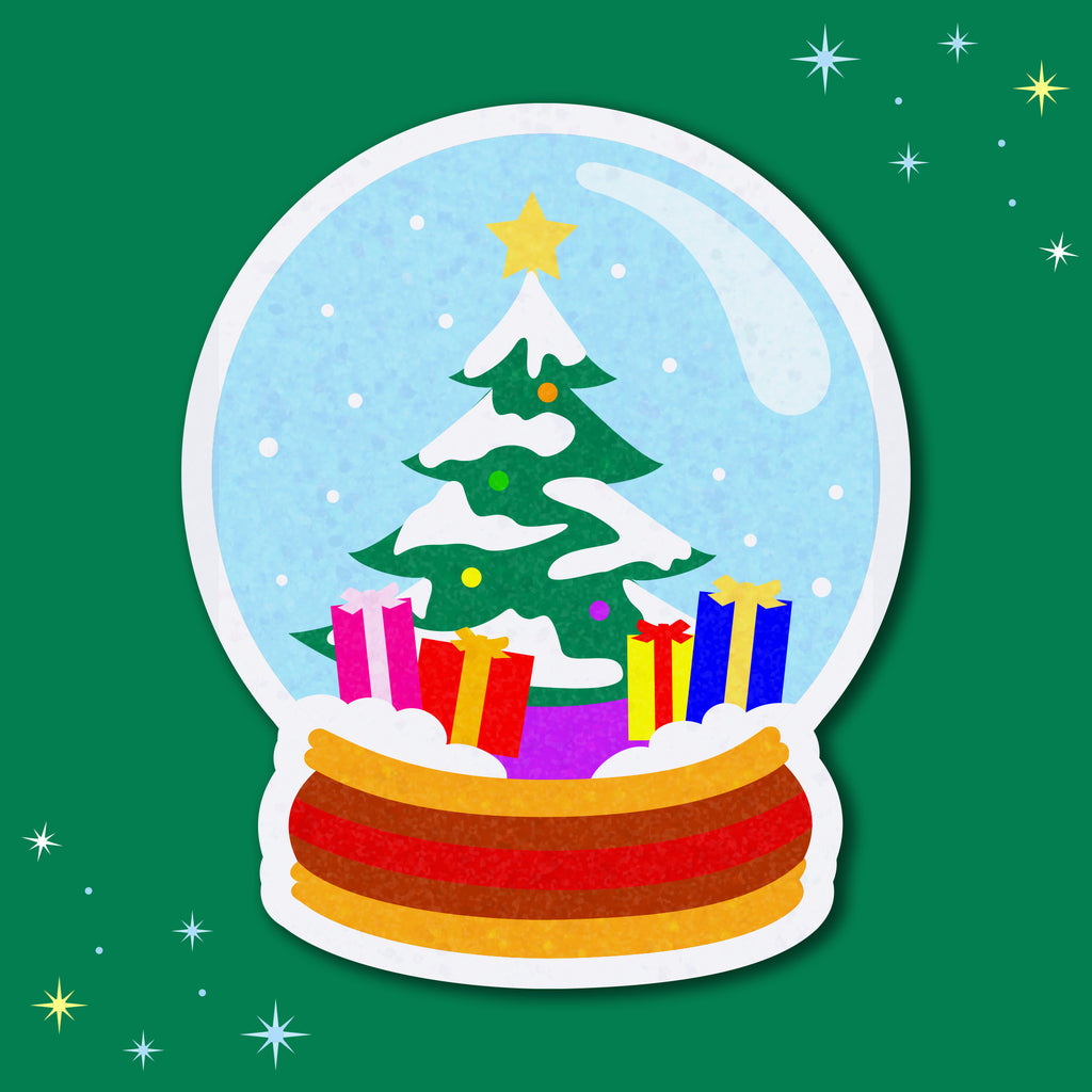 Snow Globe Sticker