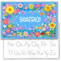 Spring Flowers Personalized Kids Placemat