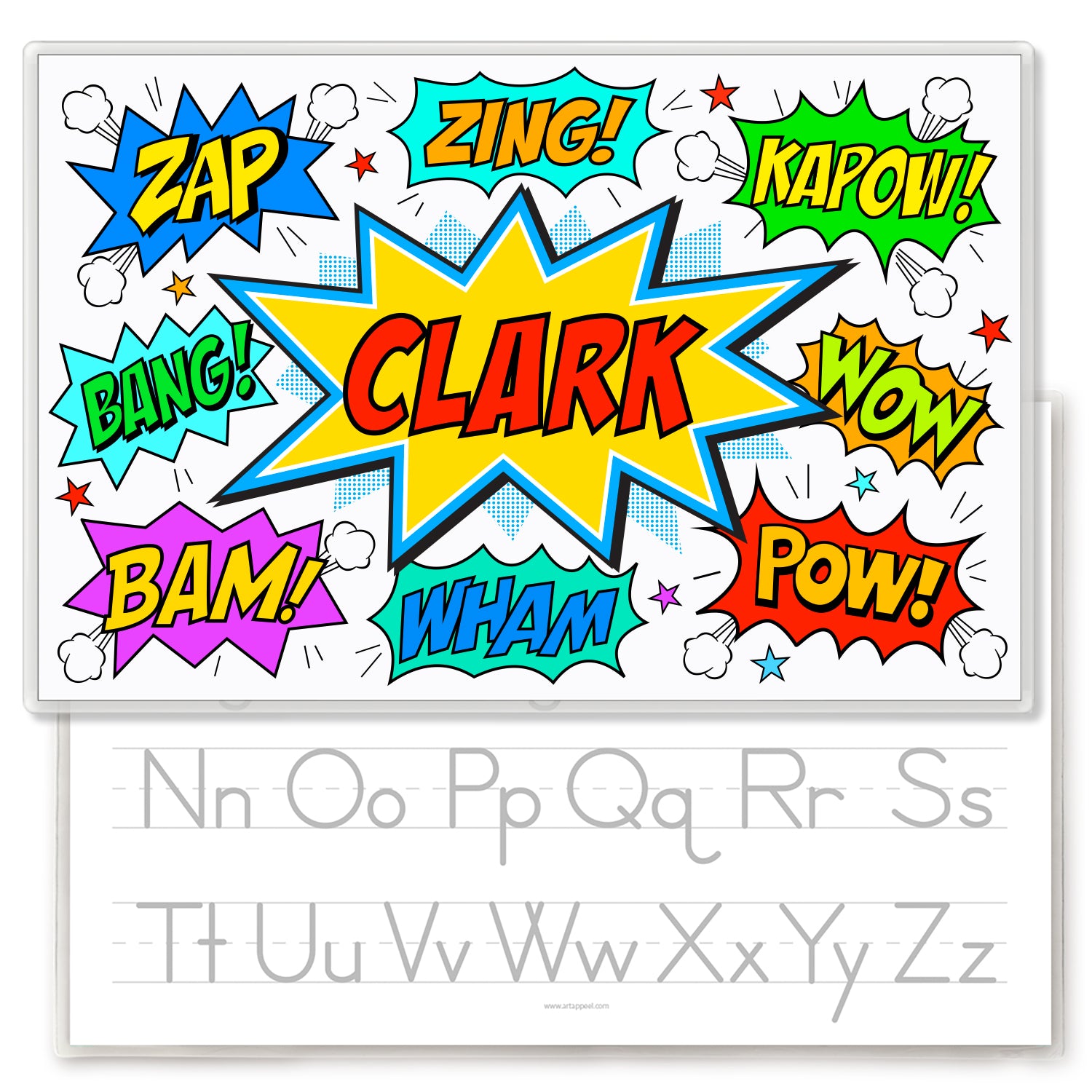 Superhero Personalized Kids Placemat