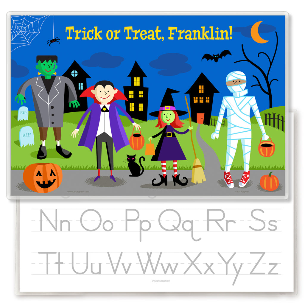Halloween Trick or Treat Personalized Placemat