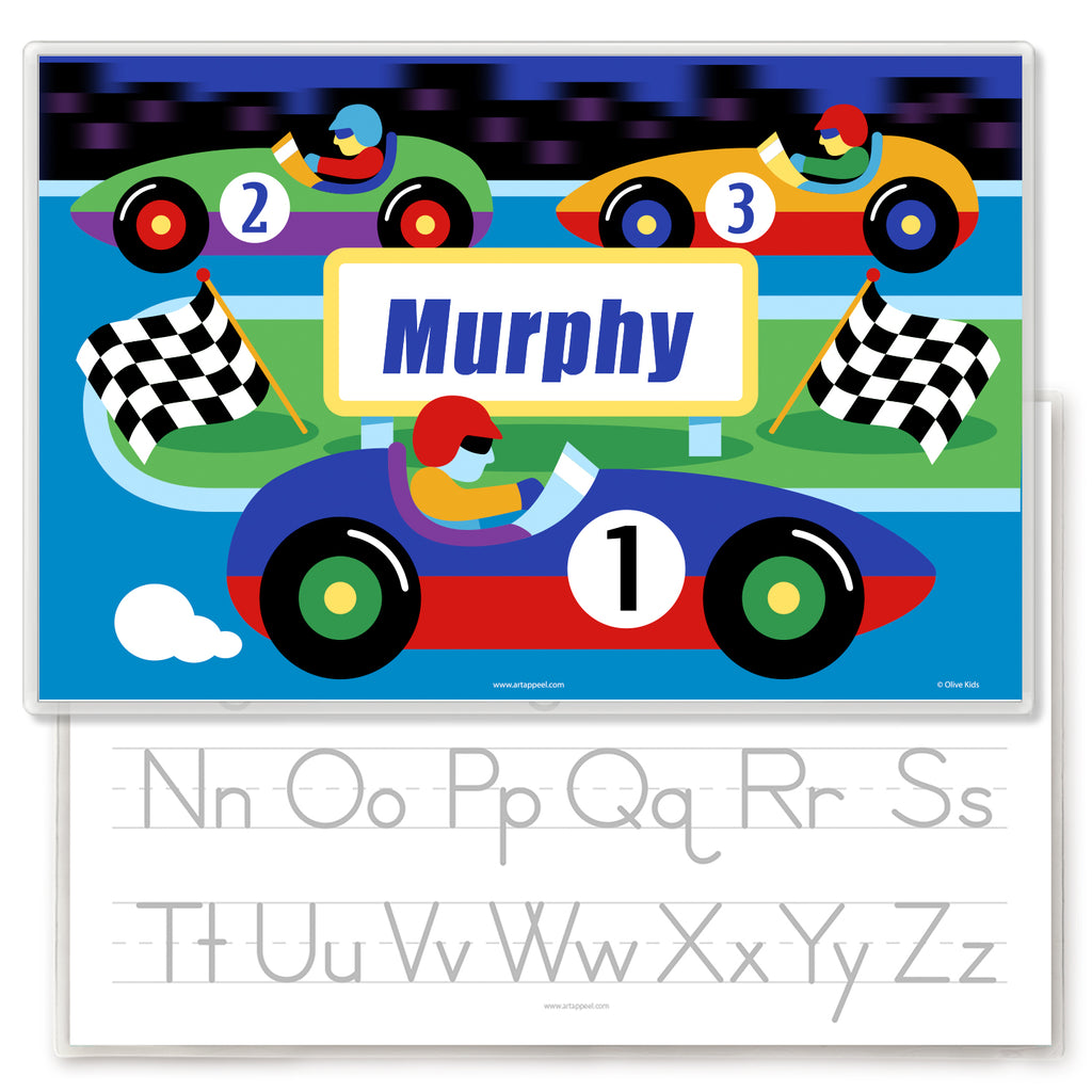 Vroom Race Track Personalized Kids Placemat