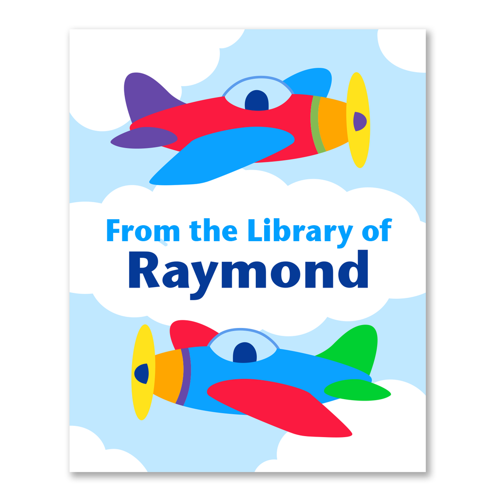 Airplanes Personalized Bookplates