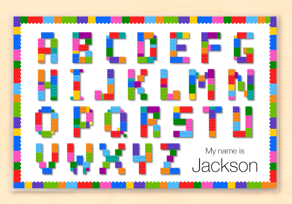 Personalized Lego Placemat for Kids