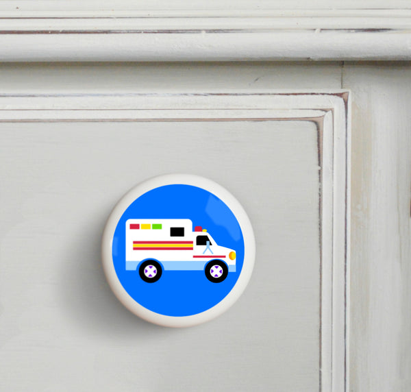 Ambulance Kids Drawer Knob