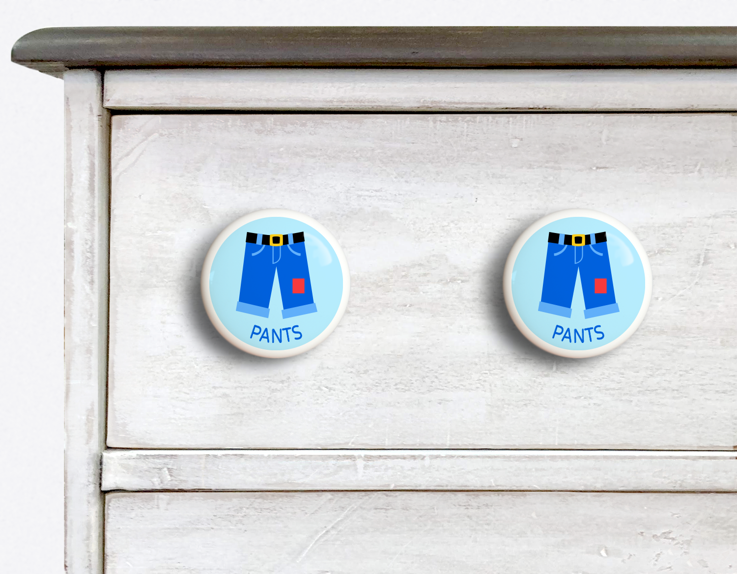 Dresserz Boy's Pants Drawer Knobs - Set of 2