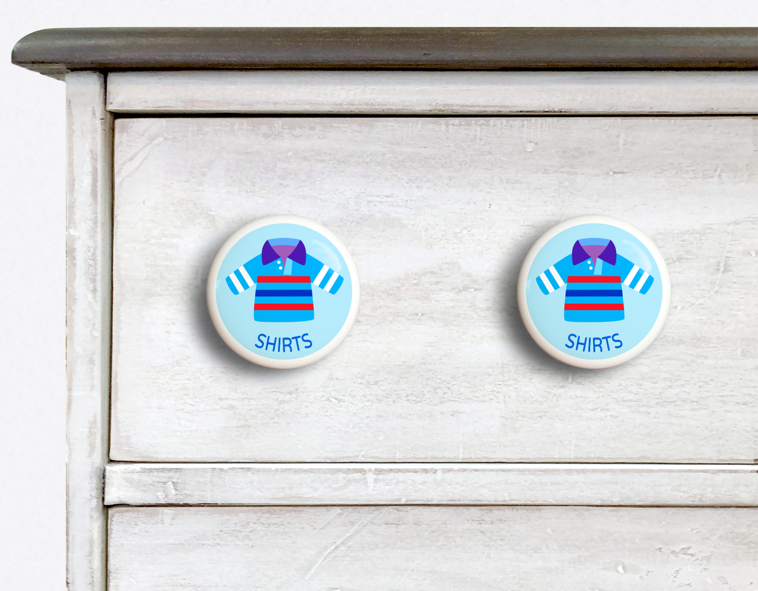 Dresserz Boy's Shirts Drawer Knobs - Set of 2