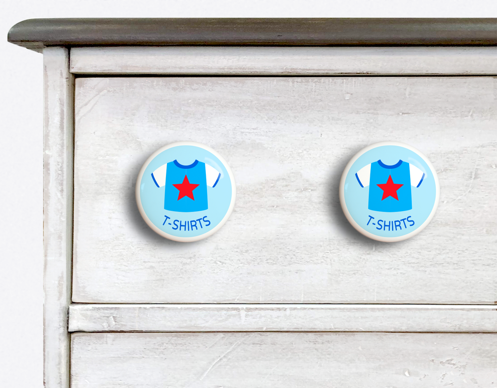 Dresserz Boy's T-Shirts Drawer Knob - Set of 2
