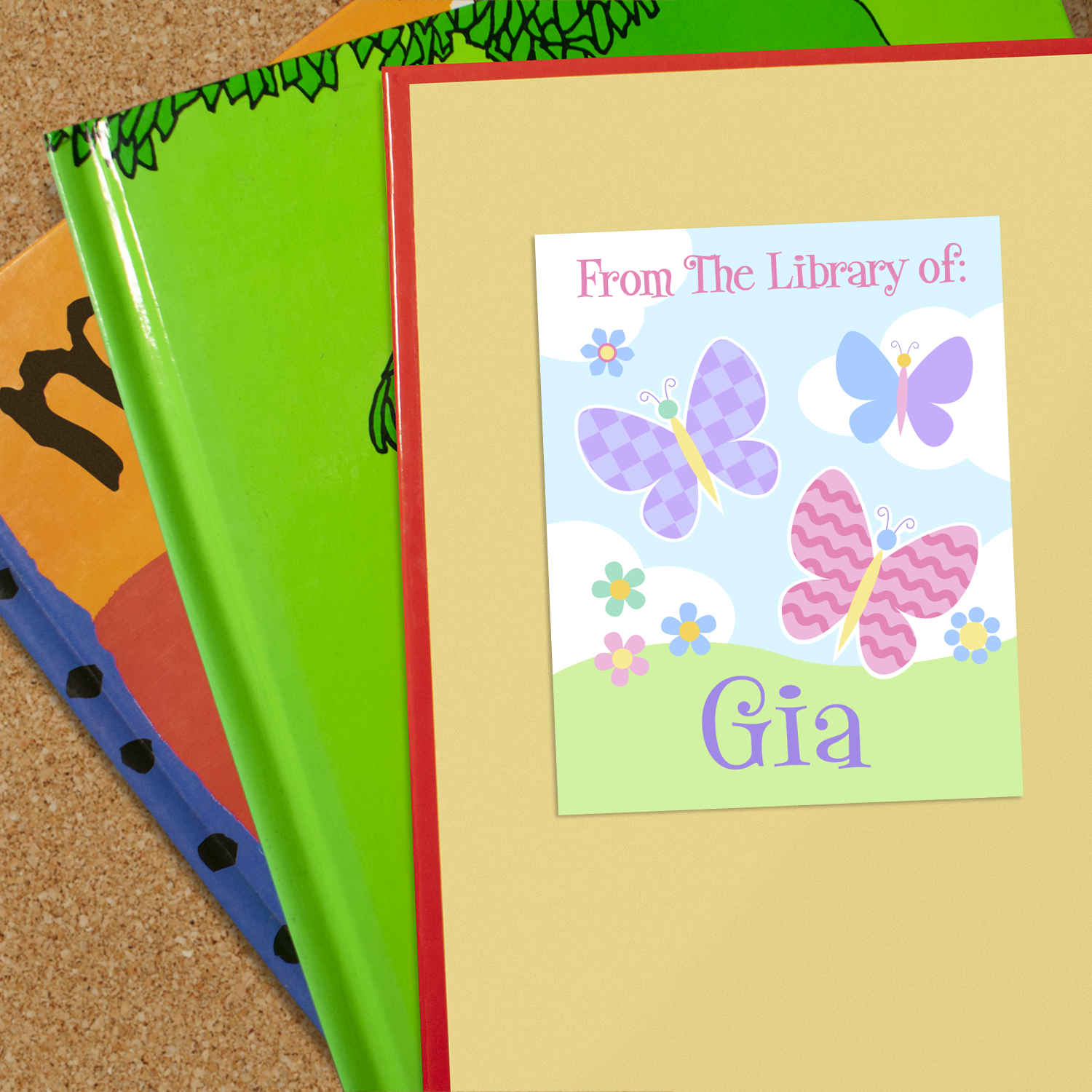 Butterfly Garden Personalized Bookplates