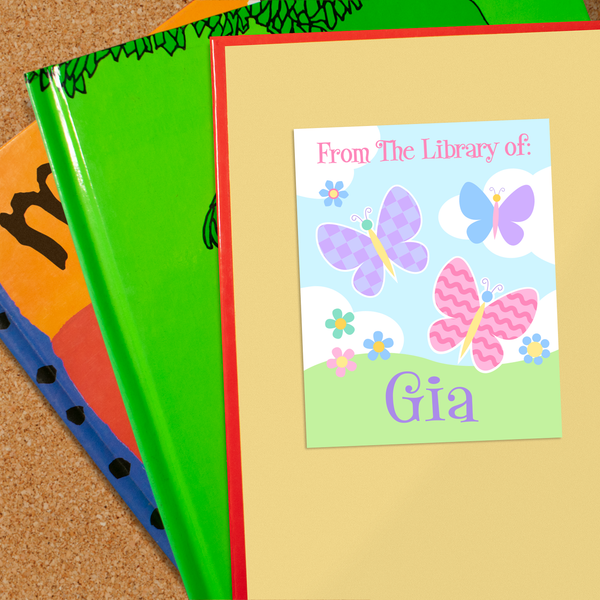 Butterfly Garden Personalized Bookplates