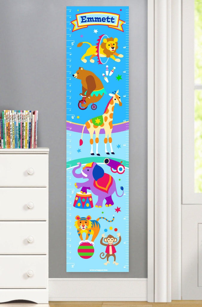 Big Top Circus canvas growth chart