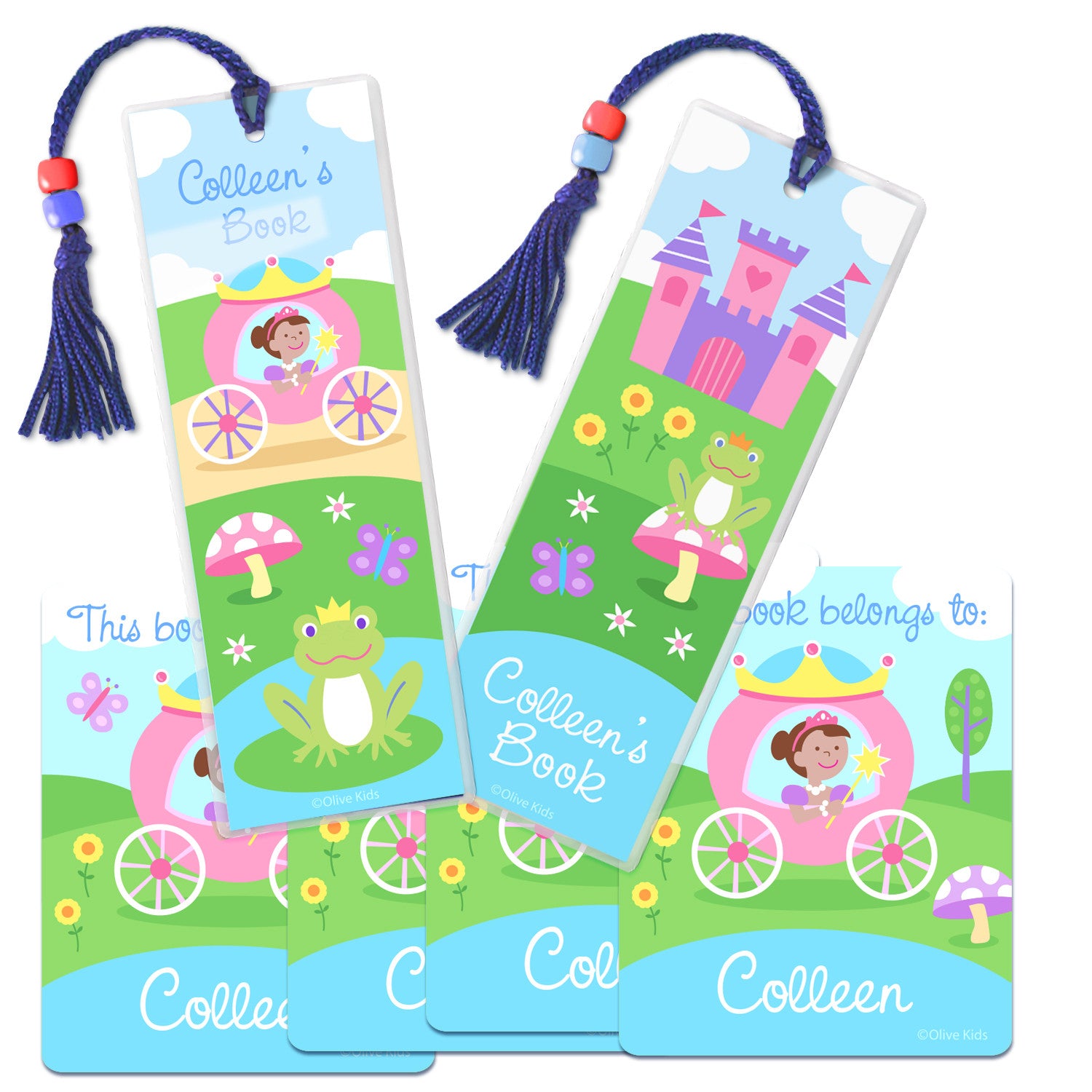 Princess (Dark Skin) Personalized Reader Kit by Olive Kids