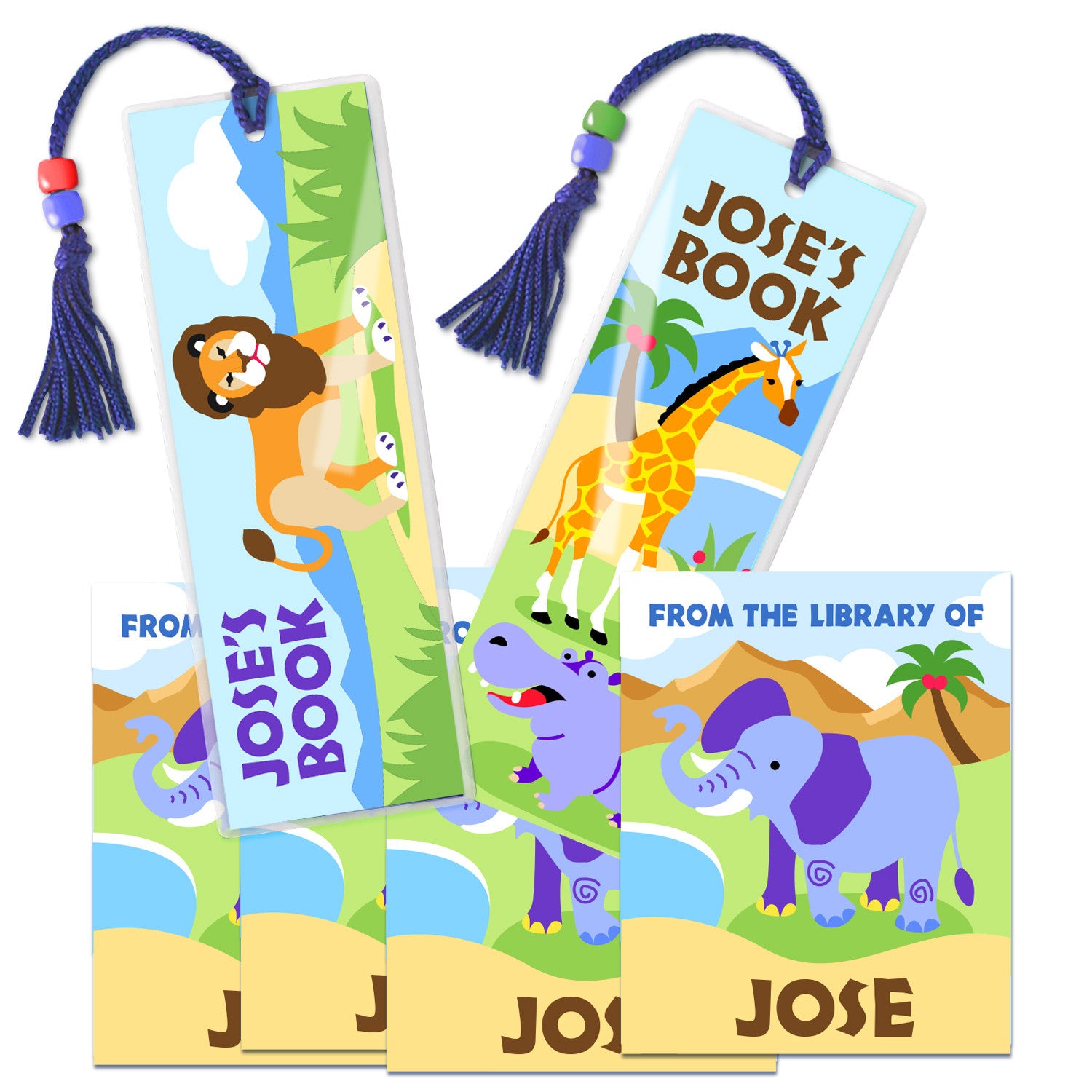 Wild Animals Personalized Reader Kit by Olive Kids