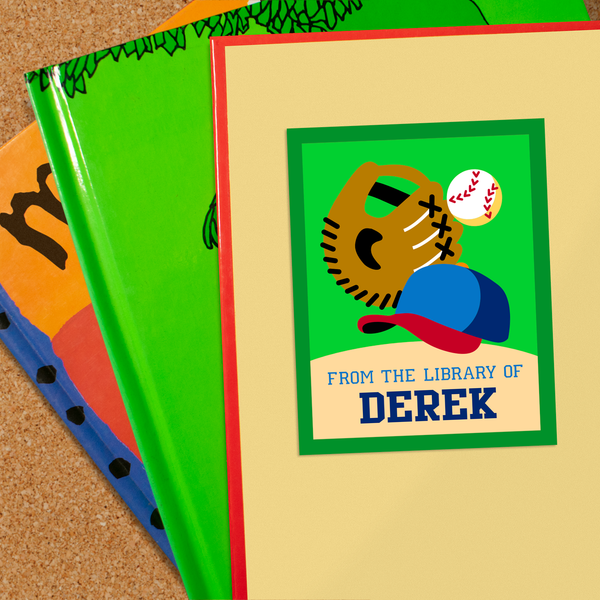 Baseball Personalized Bookplates