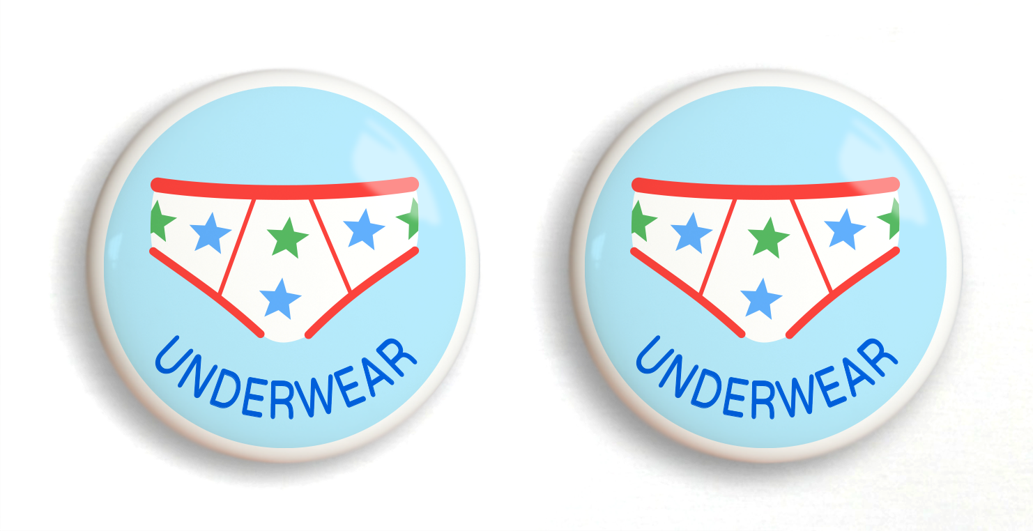 Dresserz Boy's Underwear Drawer Knob - Set of 2