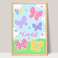 Butterfly Garden Art Print for Kids