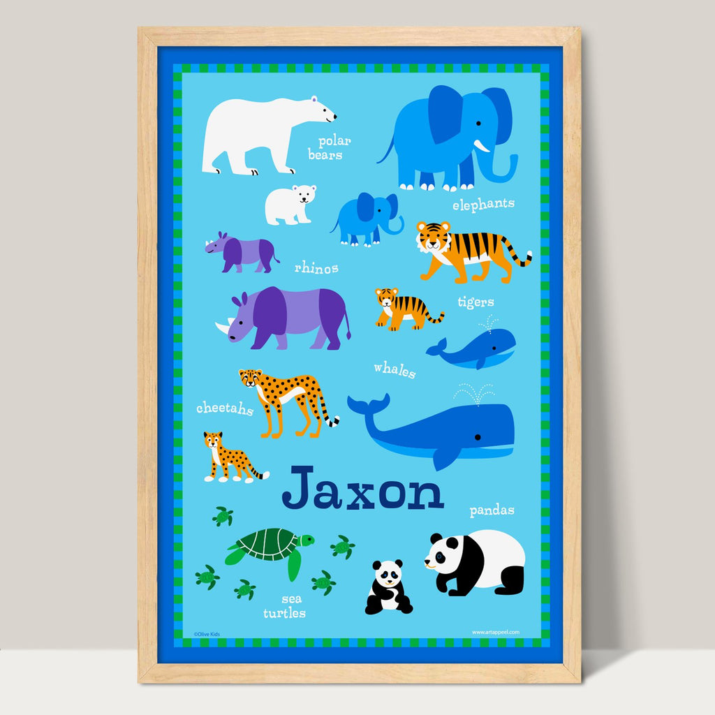 Endangered Animals Art Print for Kids