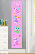 Canvas Growth Chart with Fairy Princesses