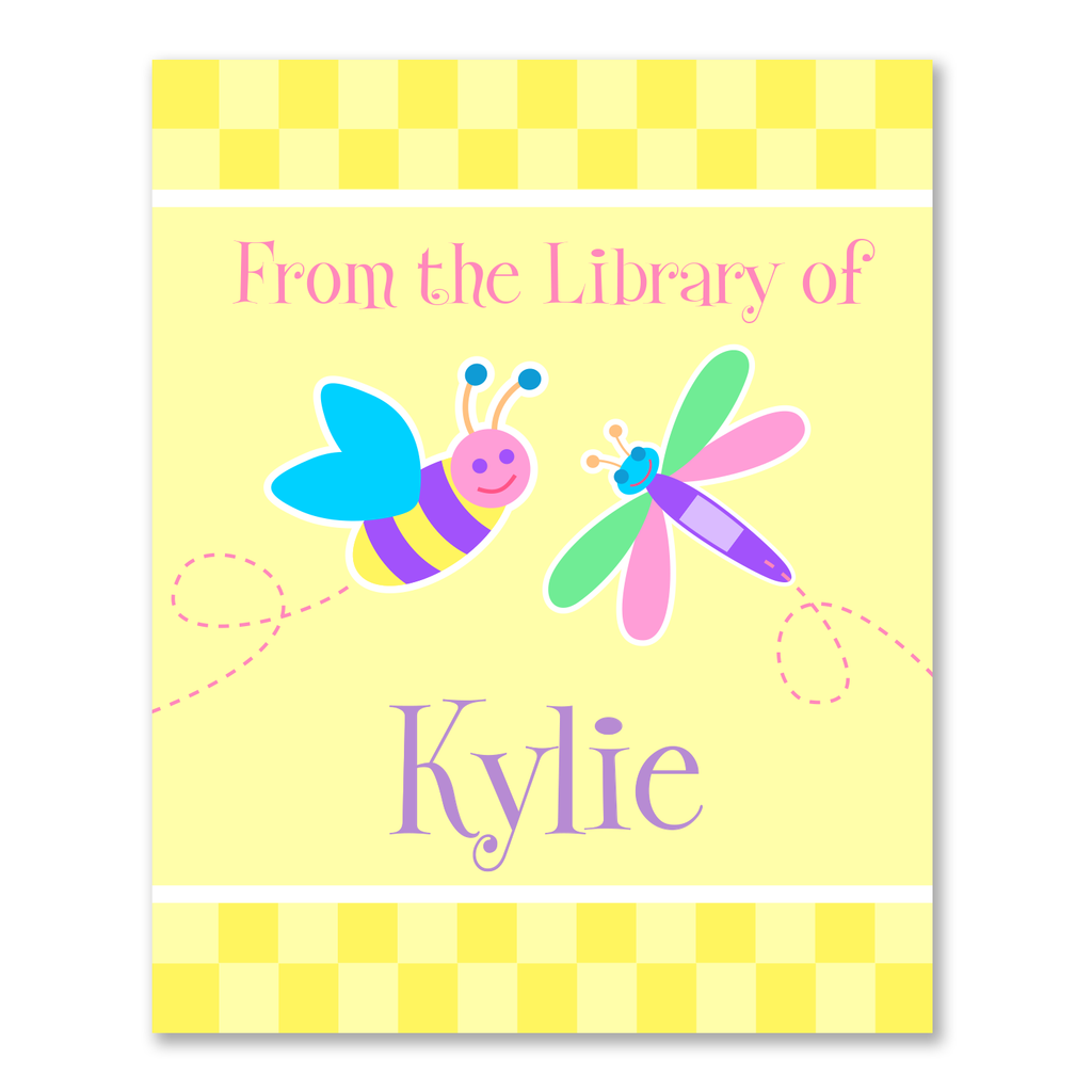 Flower Land Personalized Bookplates