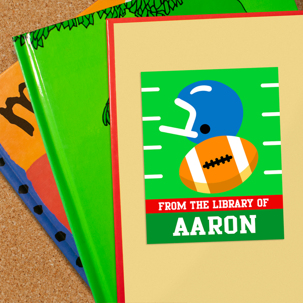 Football Personalized Bookplates