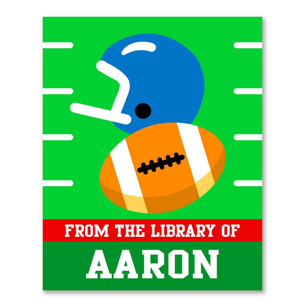 Football Personalized Bookplates