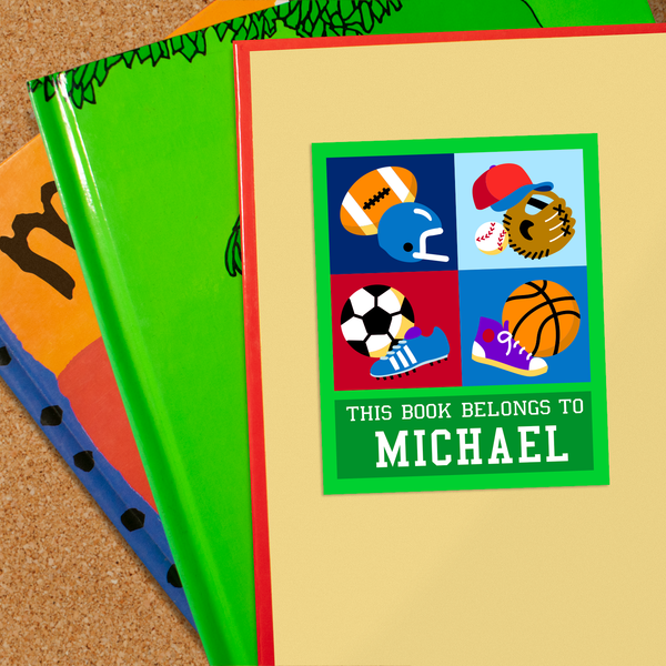 Sports Personalized Bookplates