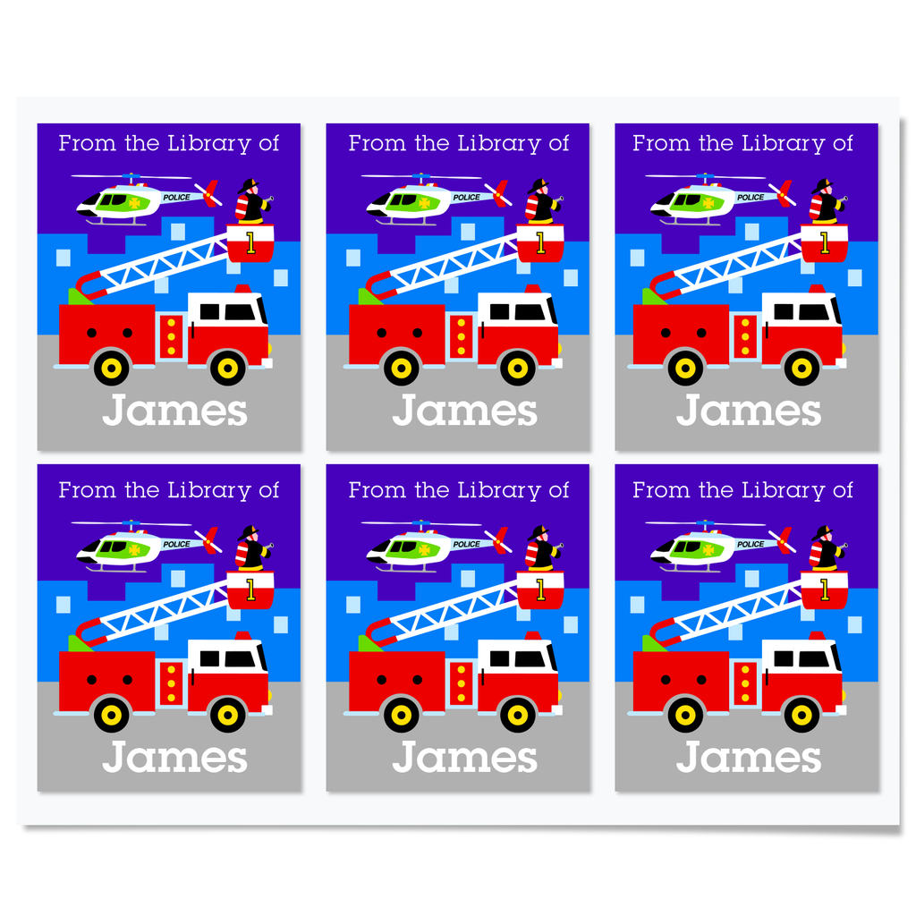 Heroes Personalized Bookplates