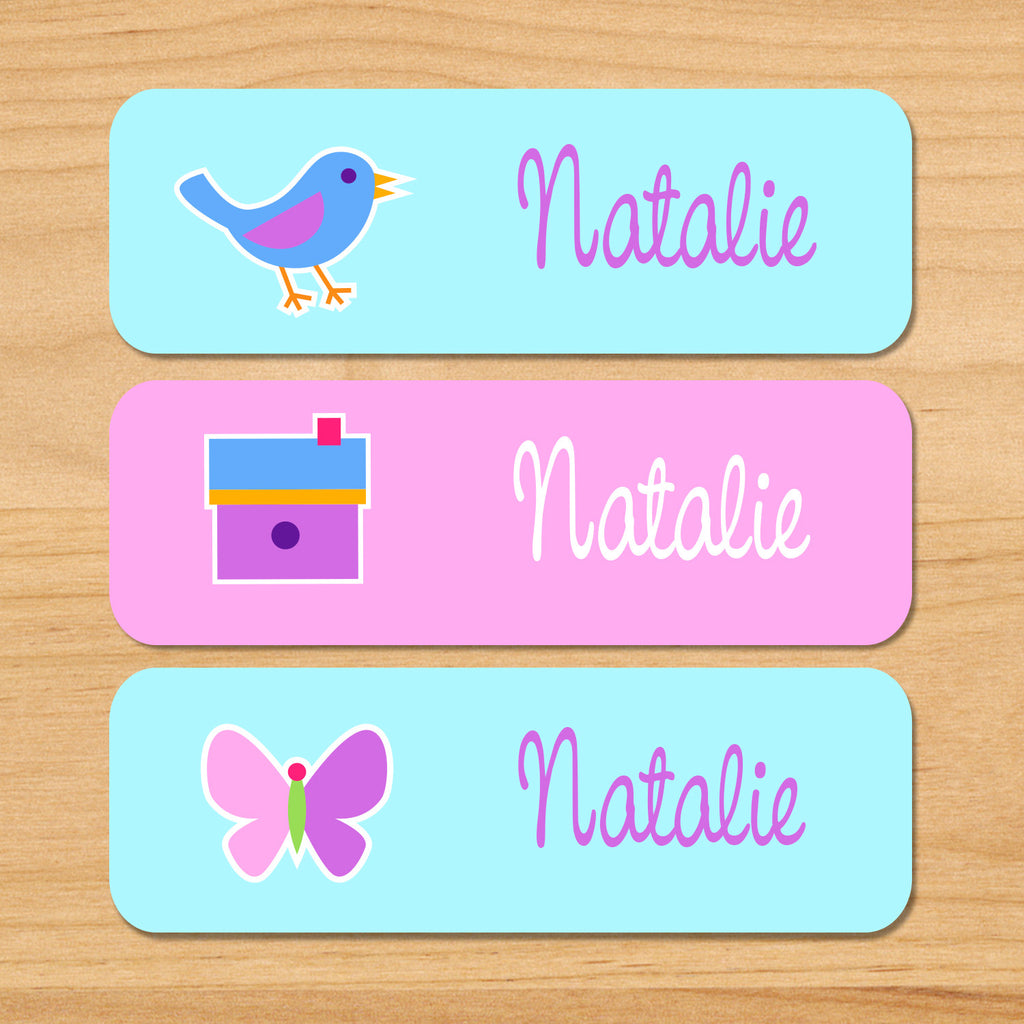 Birdie Personalized Labels / Kids Labels / Art Appeel