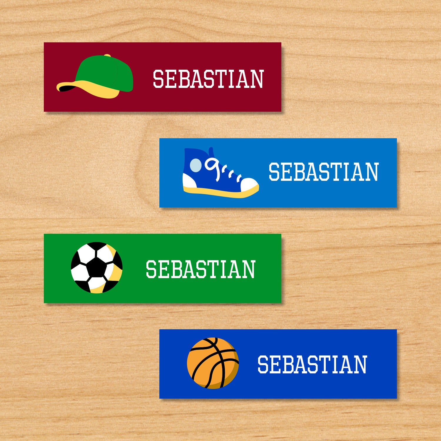 Lable Game Game On Personalized Mini Kids Waterproof Labels – Art Appeel