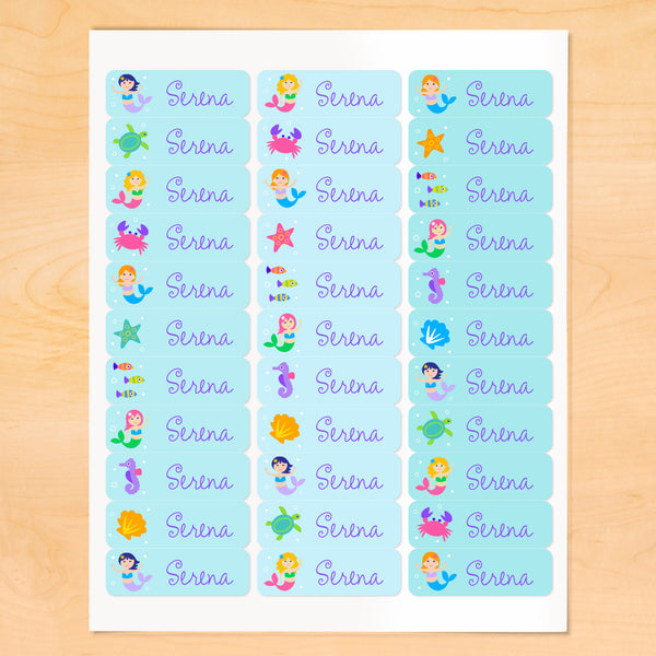 Lizard Personalized Mini Kids Waterproof Labels – Art Appeel