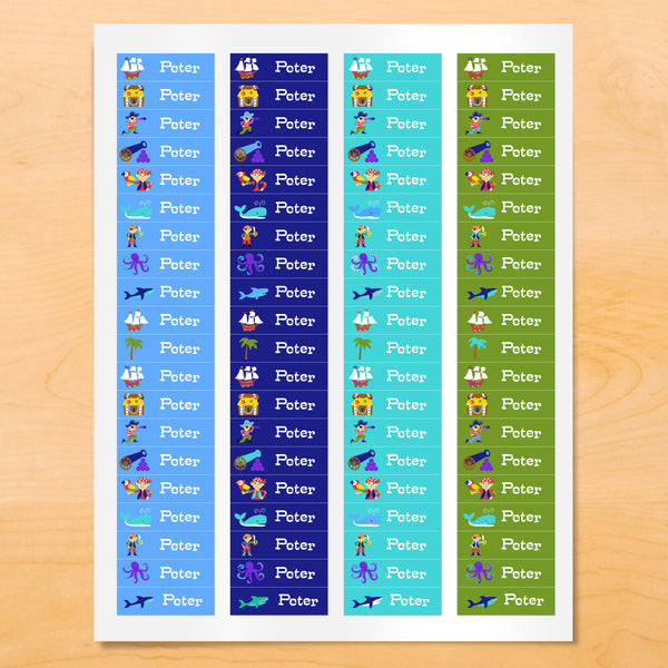 Unicorn Personalized Rectangle Kids Waterproof Labels – Art Appeel