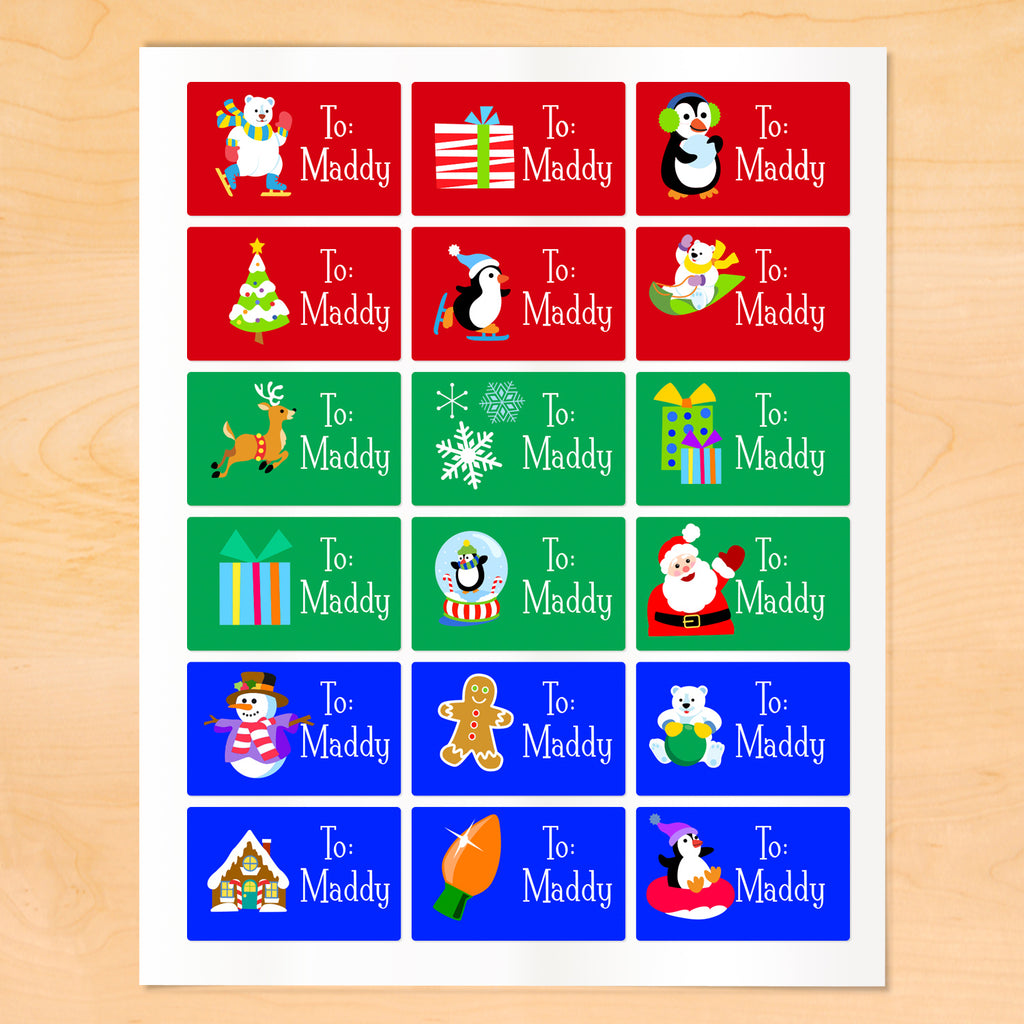 Personalized Classic Christmas Gift Tags