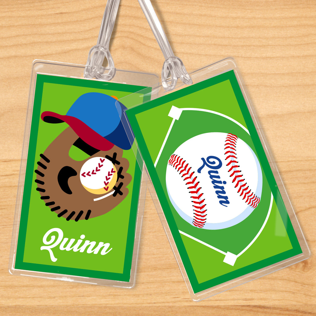 Baseball Personalized Kids Name Tag Set by Olive Kids
