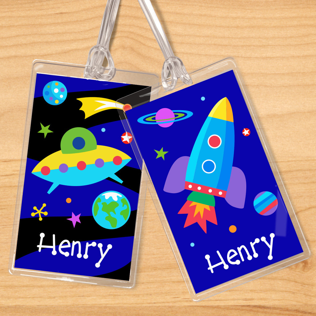 Out of This World Personalized Kids Name Tag Set by Olive Kids