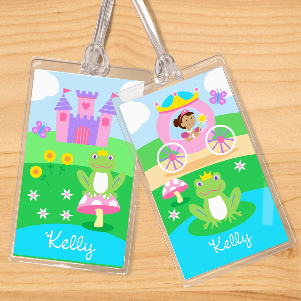 Princess (Dark Skin) Personalized Kids Name Tag Set by Olive Kids