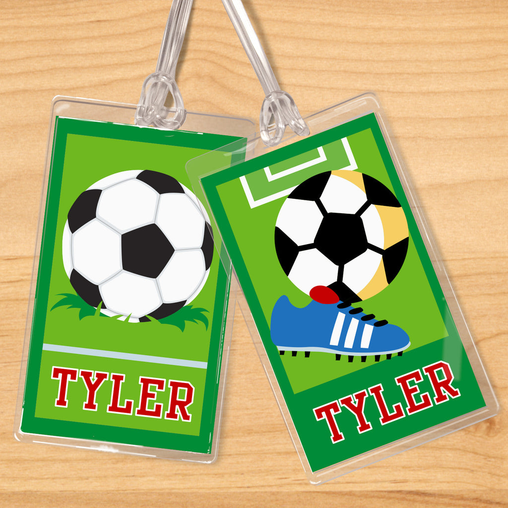 Soccer Boys Personalized Kids Name Tag Set by Olive Kids