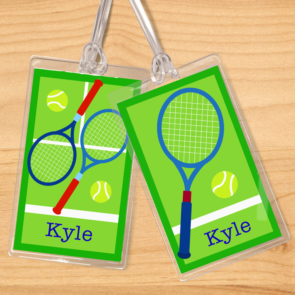 Tennis Boys Personalized Kids Name Tag Set by Olive Kids
