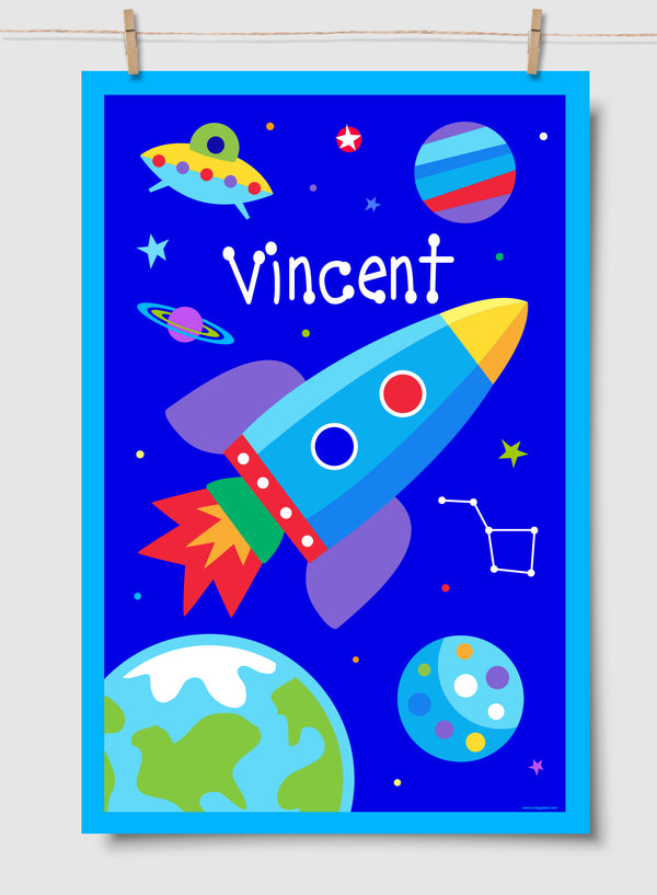 Out of this World Personalized Art Print