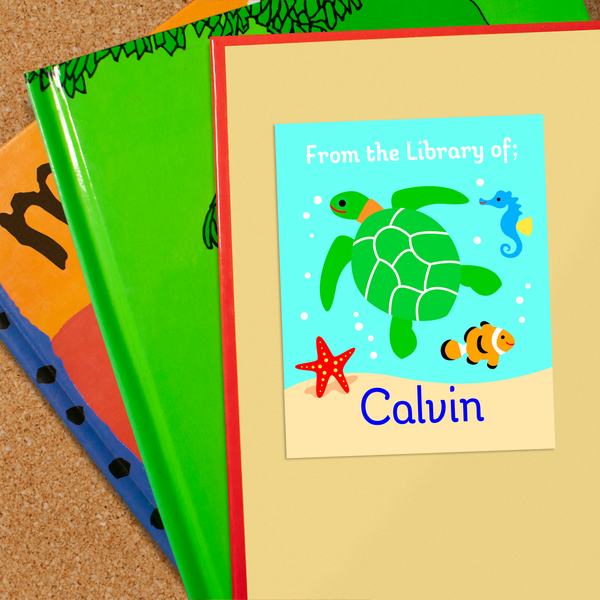 Ocean Personalized Bookplates