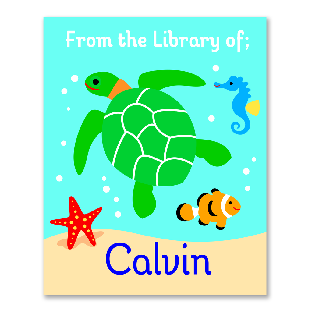 Ocean Personalized Bookplates