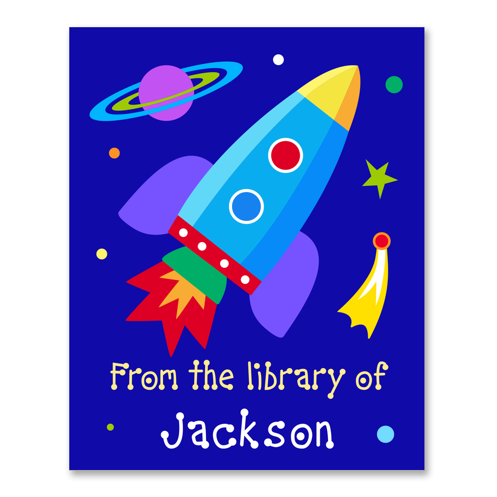 Outer Space Personalized Bookplates