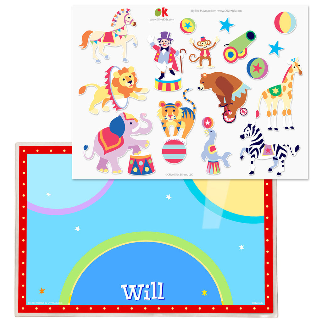 Big Top Personalized Kids Playmat