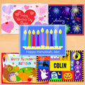 Hanukkah/Holiday Personalized Kids Placemat Set of 5 by Olive Kids