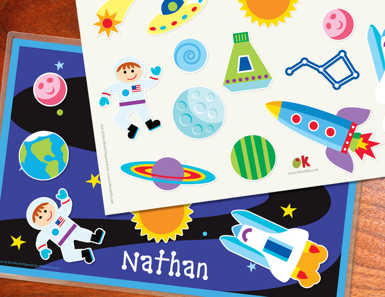 Out of This World Personalized Kids Playmat