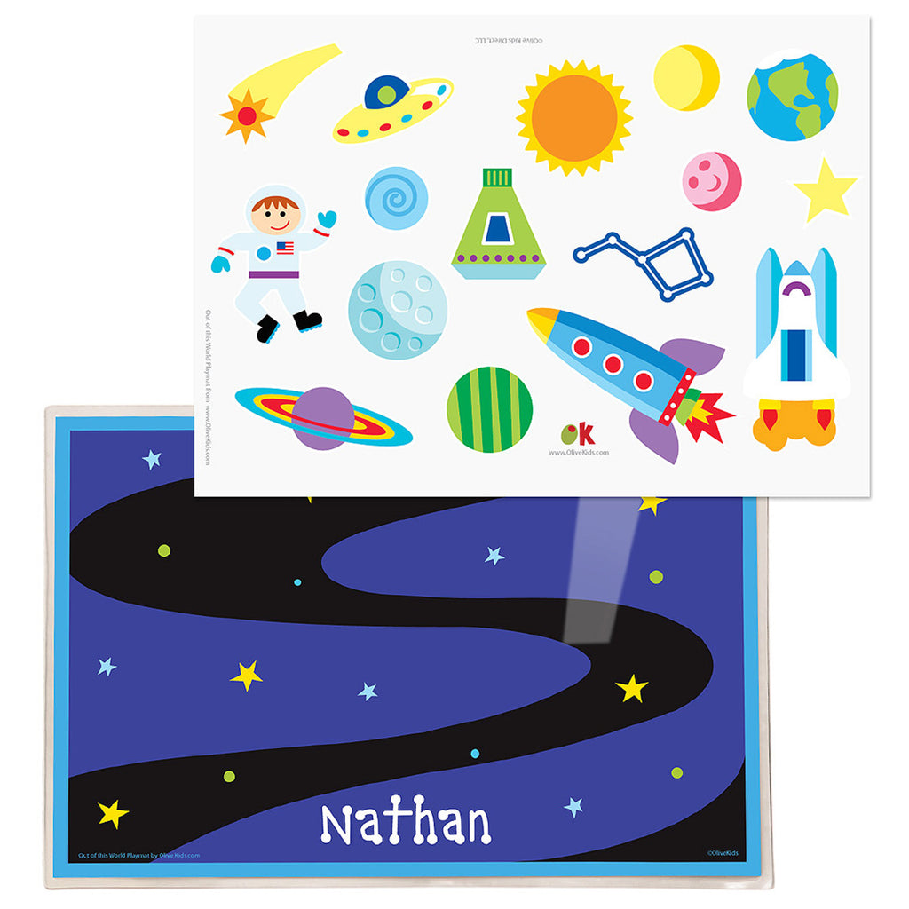 Out of This World Personalized Kids Playmat